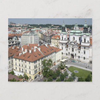 Stadtbild des historischen Prag, Tschechische Repu Postkarte