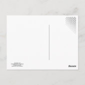 Stadtbild durch gecracktes Panel Postkarte (Rückseite)