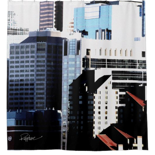 Stadtbild-Duschvorhang Duschvorhang (Vorderseite)