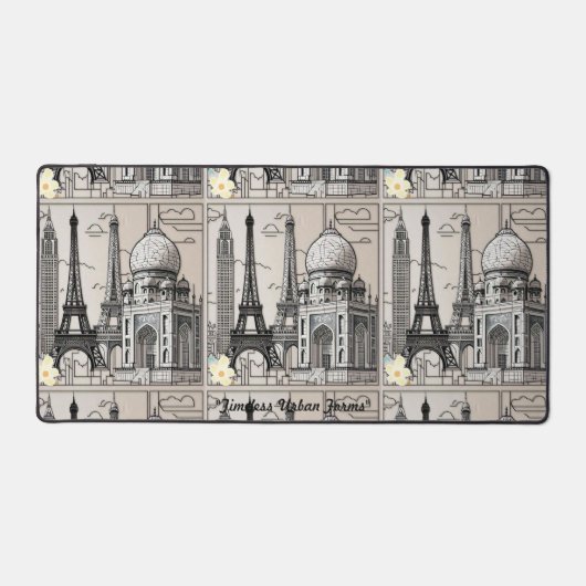 "Stadtbild Elegance" Schreibtischunterlage (Vorderseite)