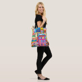 Stadtbild Farben Tasche (Am Model)