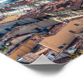 Stadtbild Florenz - Ponte Vecchio über dem Fluss A Poster (Ecke)