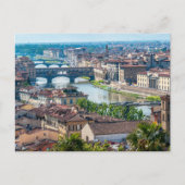 Stadtbild Florenz - Ponte Vecchio über dem Fluss A Postkarte (Vorderseite)