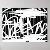 Stadtbild Graffiti Artwork, Cooler Tropfen Street  Poster (Vorne)