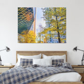 Stadtbild Herbst mit moderner Architektur Leinwanddruck (Insitu (Schlafzimmer))
