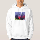Stadtbild in der Abenddämmerung Hoodie (Vorderseite)