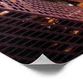 Stadtbild in der Nacht von Chicago Poster (Ecke)