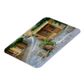 Stadtbild in Dordogne, Frankreich Magnet (Linke Seite)