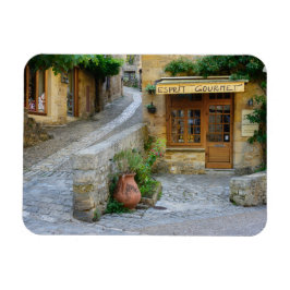 Stadtbild in Dordogne, Frankreich, rechteckiger Ma Magnet