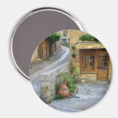 Stadtbild in Dordogne, Frankreich, Rundmagnet Magnet (Vorderseite/Rückseite)
