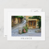 Stadtbild in Dordogne, Frankreich, weiße Postkarte (Vorne/Hinten)