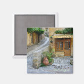 Stadtbild in Dordogne, französischer Textmagnet Magnet (Vorderseite/Rückseite)