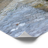 Stadtbild in Dordogne, französisches Poster (Ecke)