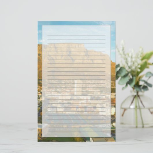 Stadtbild Kapstadt mit Tafelberg Briefpapier (Stehend Vorderseite)
