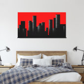 Stadtbild Leinwanddruck (Insitu (Schlafzimmer))