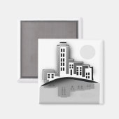 Stadtbild Magnet (Vorderseite/Rückseite)