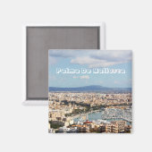 Stadtbild Mallorca Magnet (Vorderseite/Rückseite)