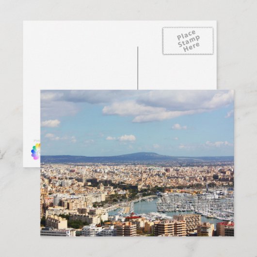 Stadtbild Mallorca Postkarte (Vorne/Hinten)