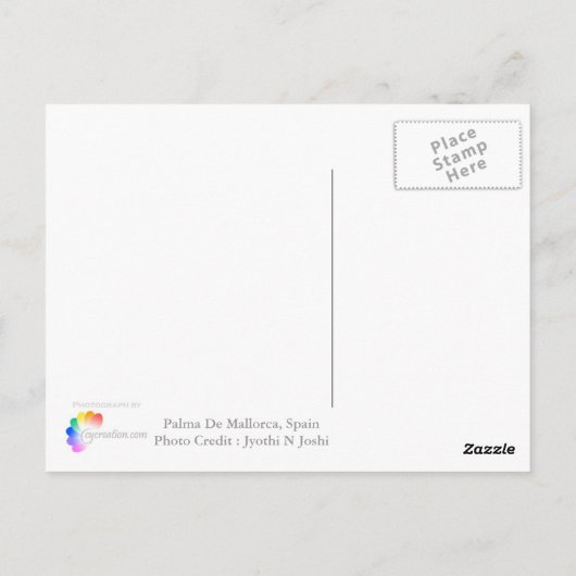 Stadtbild Mallorca Postkarte (Rückseite)