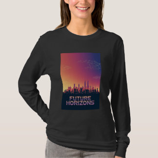 Stadtbild mit Abstrakten Elementen Kunst T-Shirt