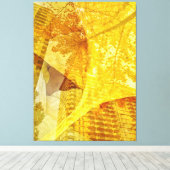 Stadtbild mit Herbstuntergang Leinwanddruck (Insitu (Holzboden))