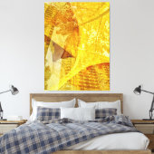 Stadtbild mit Herbstuntergang Leinwanddruck (Insitu (Schlafzimmer))