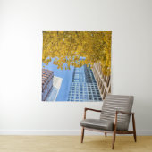 Stadtbild mit Herbstuntergang Wandteppich (Beispiel (Horizontal))