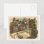 Stadtbild mit Playground Postcard Postkarte (Vorne/Hinten)