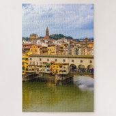 Stadtbild mit Ponte Vecchio, Florenz, Italien Puzzle (Vertikal)