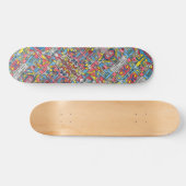 Stadtbild Modernes Bauhaus Geometrische Kunst Skateboard (Horizontal)