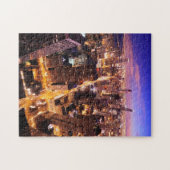 Stadtbild nachts von Chicago Puzzle (Horizontal)