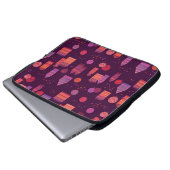 Stadtbild - nahtlos gezeichnet laptopschutzhülle (Vorne Knopf)