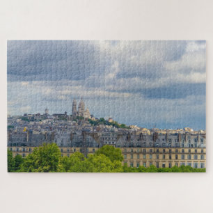 Stadtbild Paris mit Sacre Coeur, Frankreich Puzzle