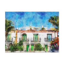 Stadtbild Puerto de Morgan auf Gran Canaria. Farbe