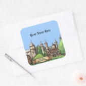 Stadtbild Quadratischer Aufkleber (Umschlag)