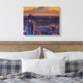 Stadtbild Seattle Downtown, Fußball Leinwanddruck (Insitu (Schlafzimmer))