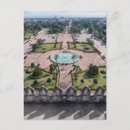 Stadtbild, Siegerhof, Vientiane Postkarte