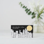 Stadtbild-Skyline-Visitenkarte Visitenkarte (Stehend Vorderseite)