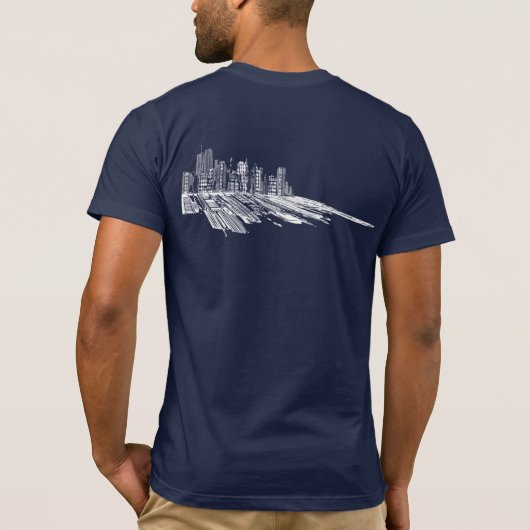 Stadtbild T-Shirt (Rückseite)