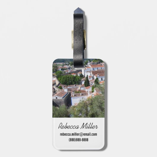 Stadtbild von Aveiro, Portugal Gepäckanhänger (Rückseite vertikal)