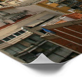 Stadtbild von Barcelona Poster (Ecke)