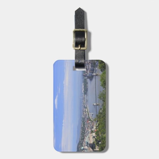 Stadtbild von Budapest Gepäckanhänger (Vorderseite vertikal)