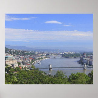 Stadtbild von Budapest Poster