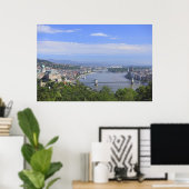 Stadtbild von Budapest Poster (Heimbüro)