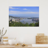 Stadtbild von Budapest Poster (Küche)