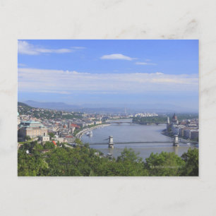 Stadtbild von Budapest Postkarte
