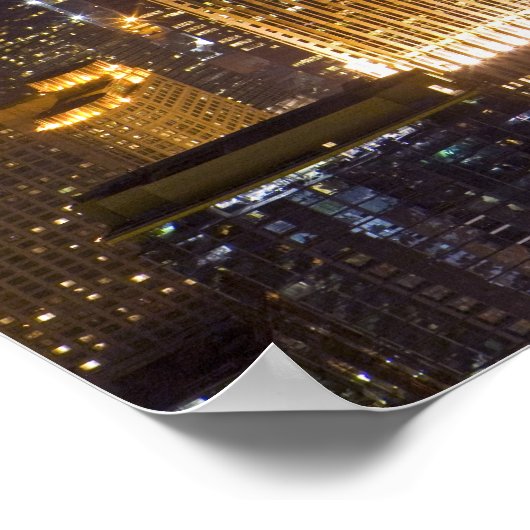 Stadtbild von Chicago Poster (Ecke)