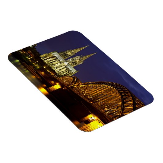 Stadtbild von Cologne Flexi Magnet (Rechte Seite)