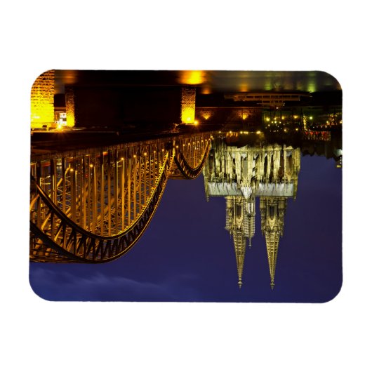 Stadtbild von Cologne Flexi Magnet (Horizontal)