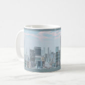 Stadtbild von der Planet Tranus Sci Fi Tasse (Vorderseite Links)